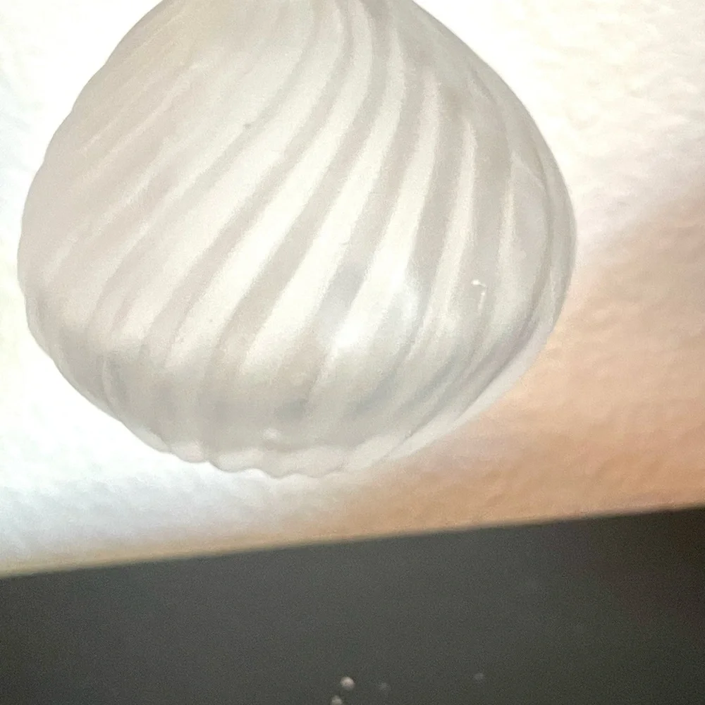 Vintage Vanity Frosted Glass Bottle with Dauber